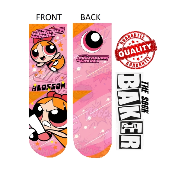 Blossom Powerpuff girls dunks socks - Picture 2 of 2